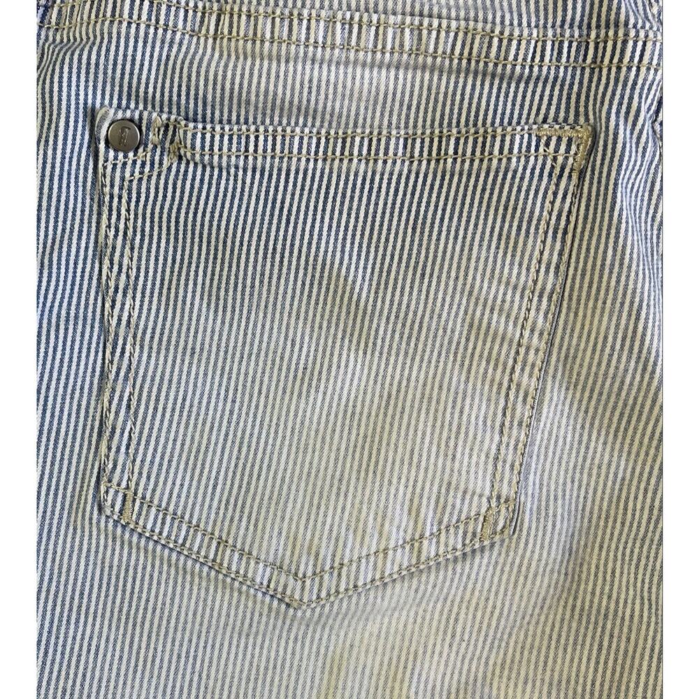 Pilcro and the Letterpress Women’s Blue & White Striped Hyphen Shorts Size 28 - Picture 7 of 11